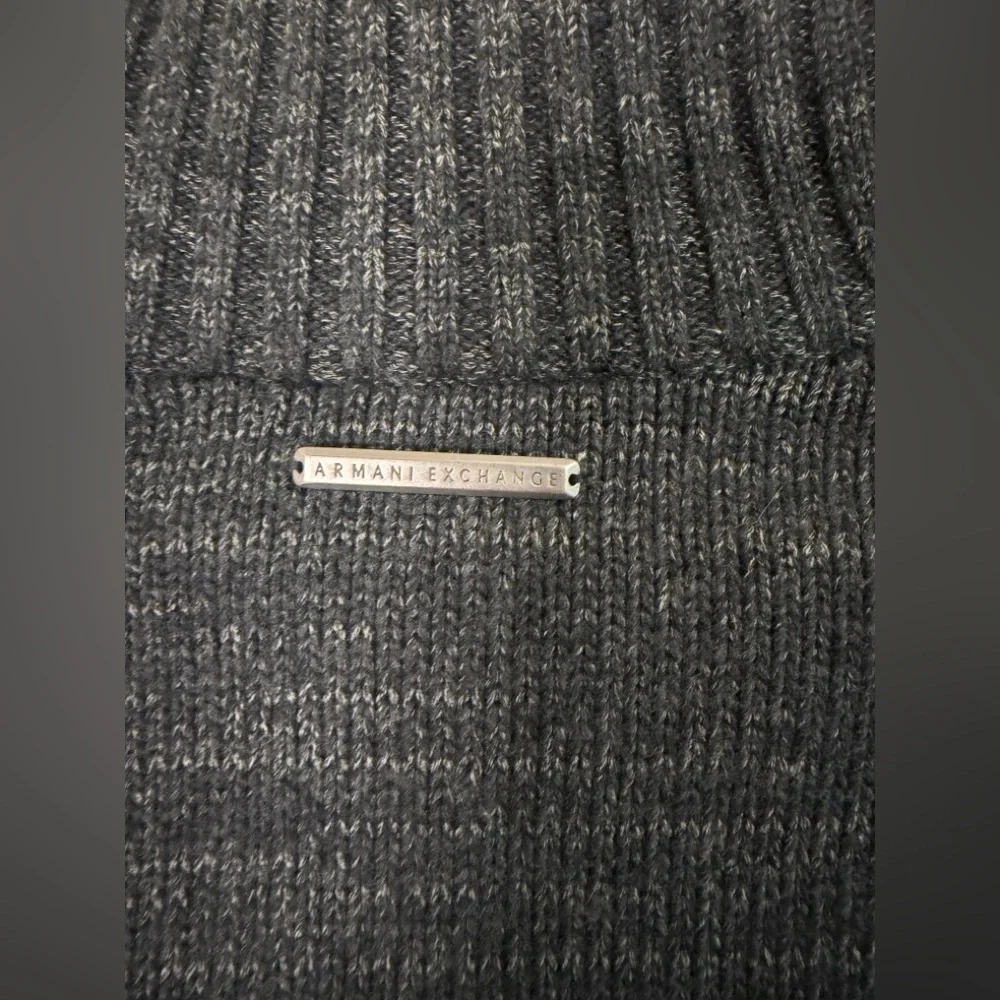 Armani Exchange (A|X) Mens Shawl Collar Cardigan Heather Gray Sweater Sz XS‎ EUC